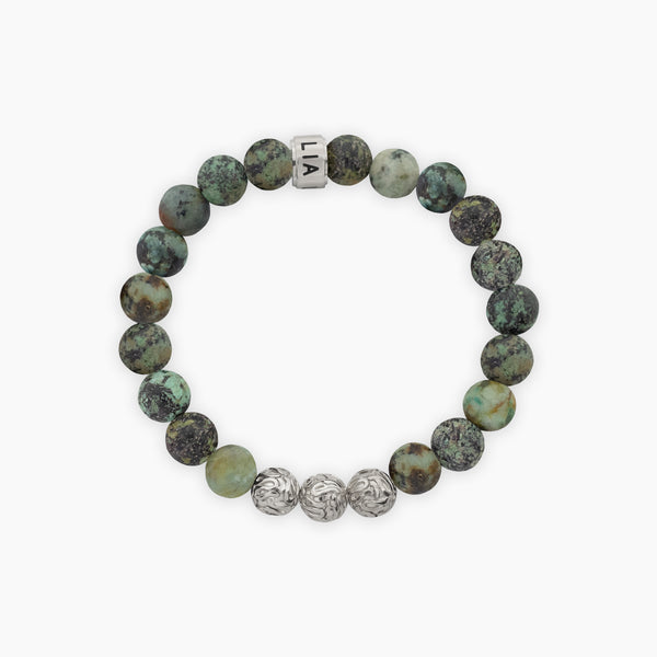 African Turquoise Harmony | Sterling Silver - Lia Lubiana