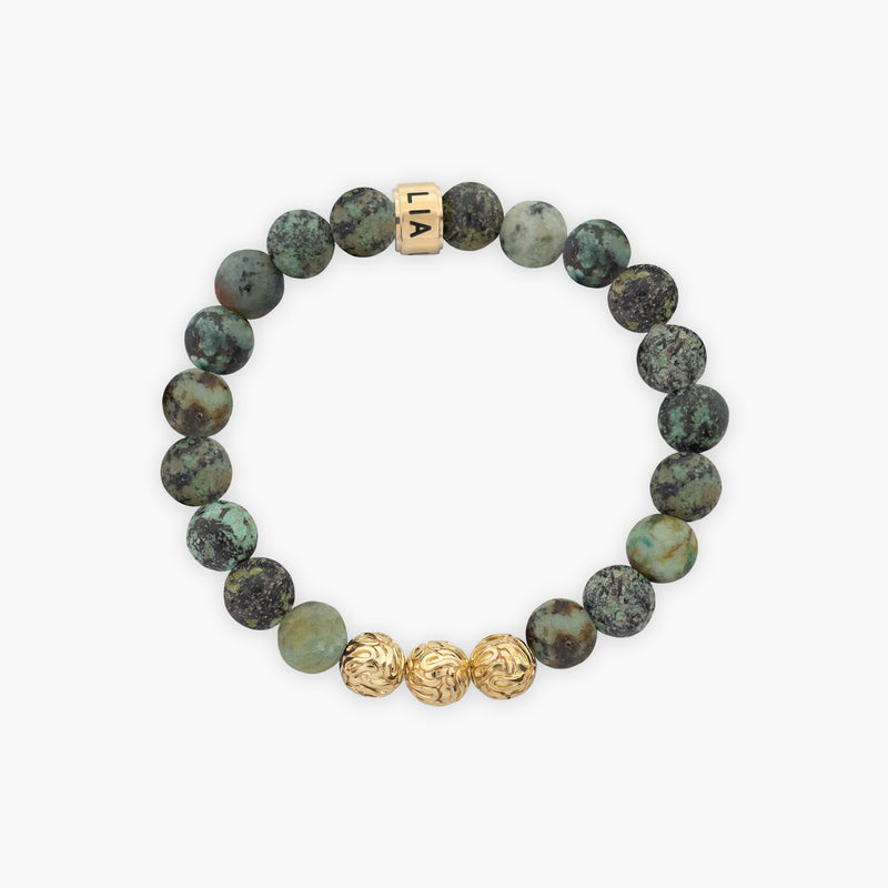 African Turquoise Harmony | Gold Vermeil - Lia Lubiana