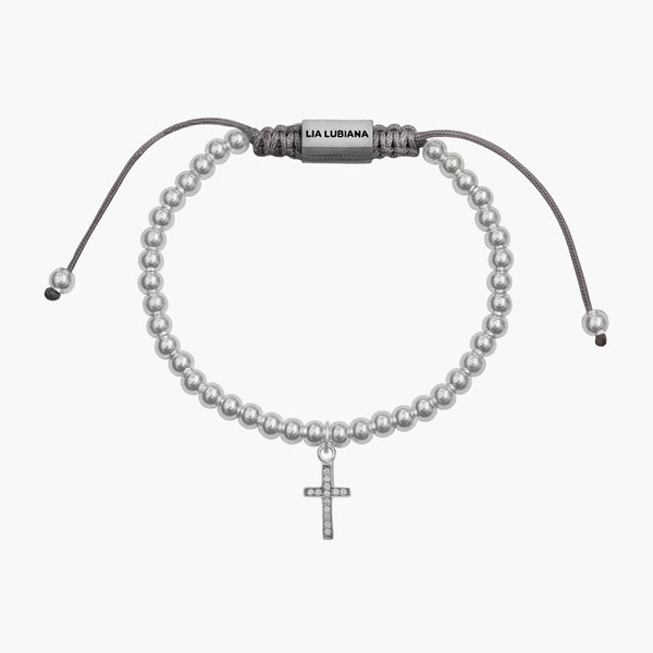 Cross Bracelet - Sterling Silver - Lia Lubiana