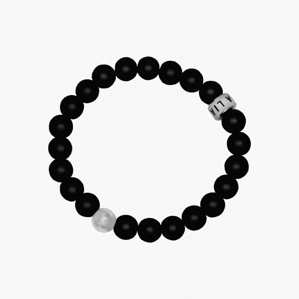 Onyx Single Bracelet - Gemstone Beaded Bracelets for Men – Lia Lubiana