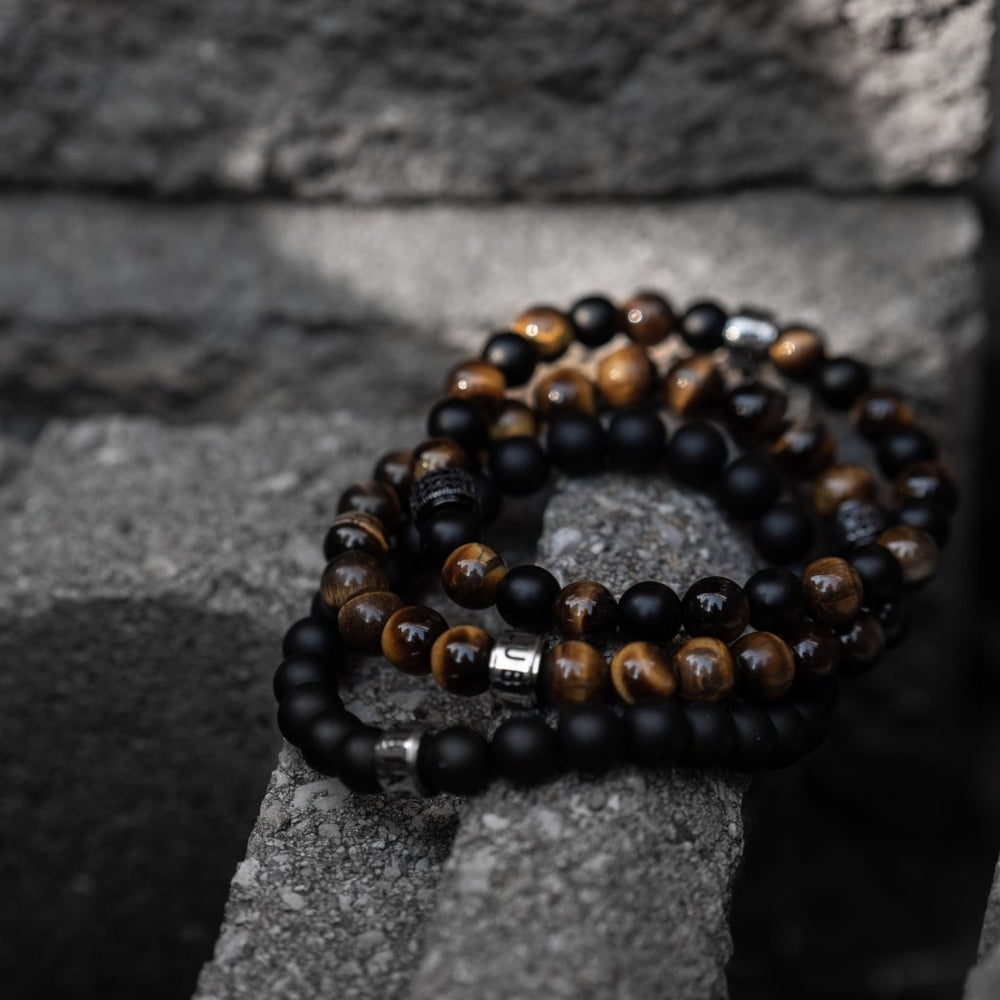 Onyx Single Bracelet - Gemstone Beaded Bracelets for Men – Lia Lubiana