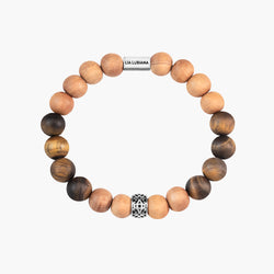 Tiger Eye & Sandalwood Bracelet - Terra - Lia Lubiana